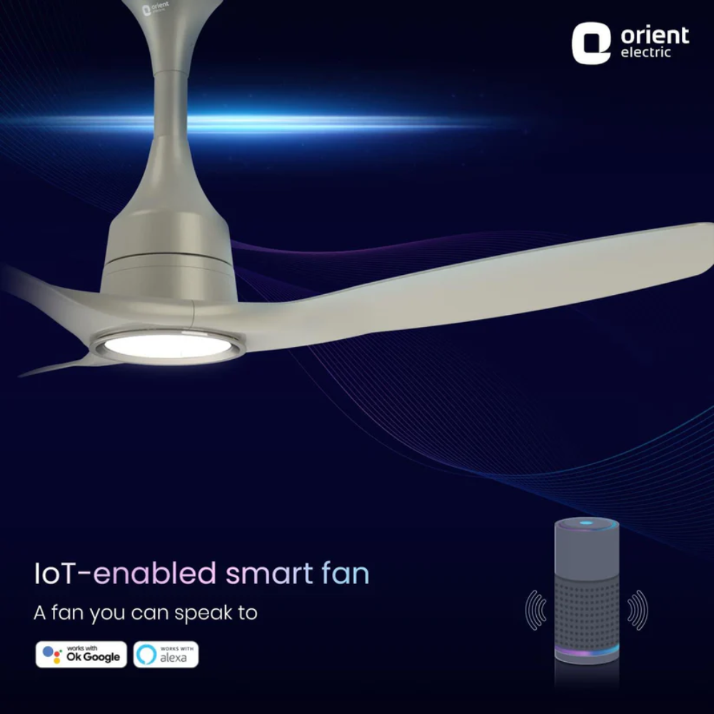 AEROSENSE SMART BLDC CEILING FAN UNDERLIGHT DUNE GOLD